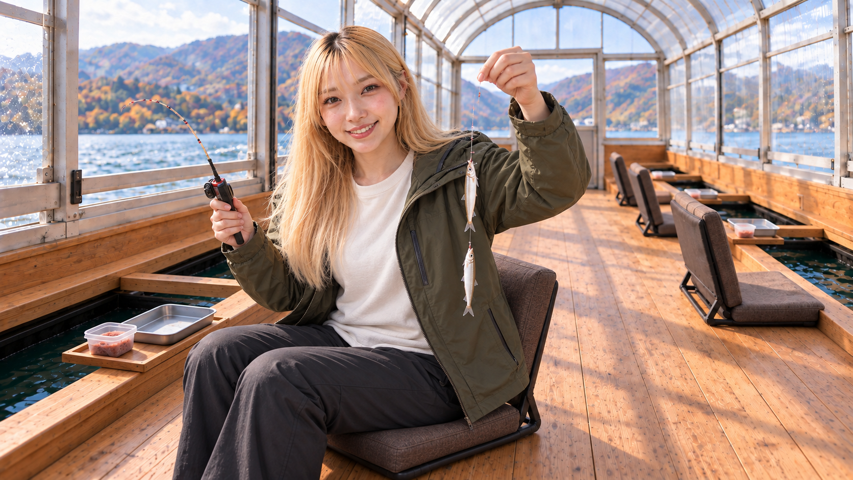 初めてのワカサギ釣りはドーム船で!予約・準備から釣り方まで解説