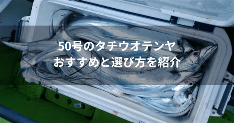 50号のタチウオテンヤのおすすめを紹介!選び方やメリット・デメリットも徹底解説!