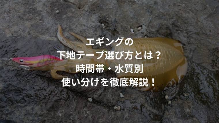 エギの下地テープとは?赤・金・ホロ・ケイムラの見分け方と使い分け