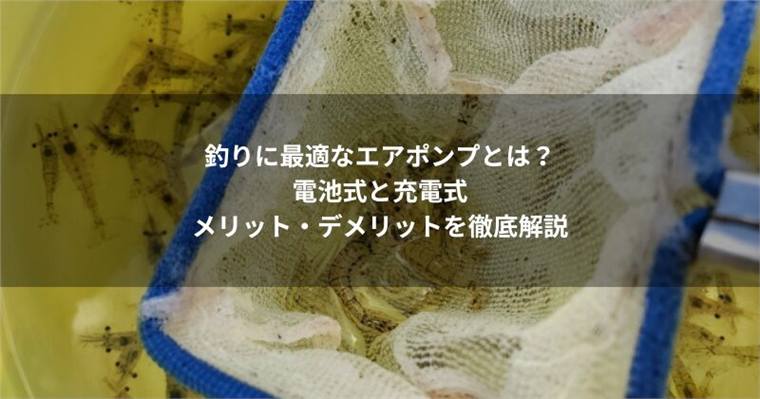 釣りに最適なエアポンプとは?おすすめ6選&電池式と充電式のメリット・デメリットを徹底解説