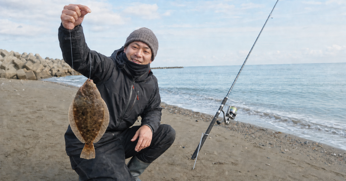 カレイの投げ釣りはPEかナイロンか？号数・力糸の選び方を解説
