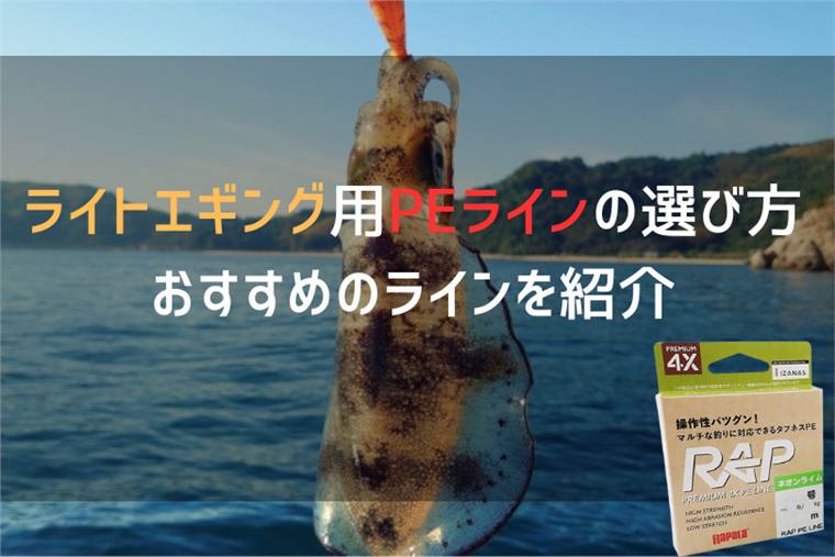 ライトエギング用PEラインのおすすめ10選&選び方を紹介!