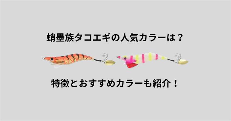 蛸墨族タコエギの人気カラーは?特徴とおすすめカラーも紹介!