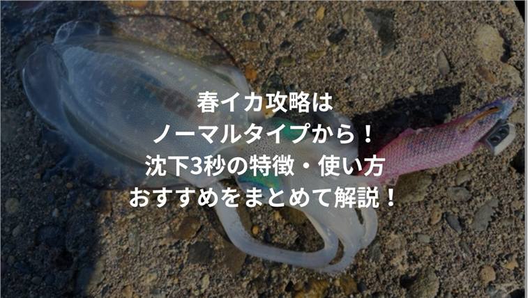 春イカ攻略はノーマルタイプから!沈下3秒の特徴・使い方・おすすめをまとめて解説