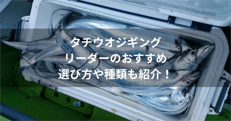 歯切れ対策に!タチウオジギングリーダーおすすめ6選|号数・長さも解説