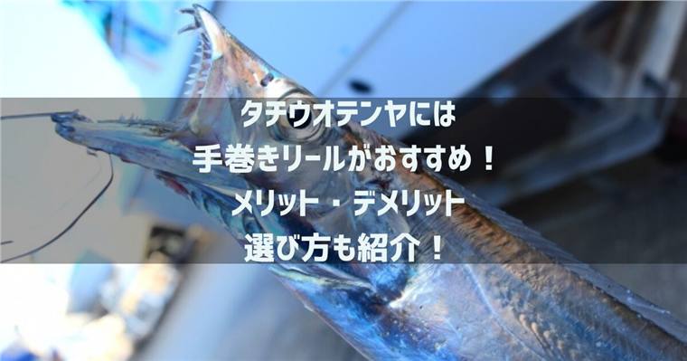 船タチウオテンヤ手巻きリールのおすすめ5選!選び方やメリット・デメリットを徹底解説