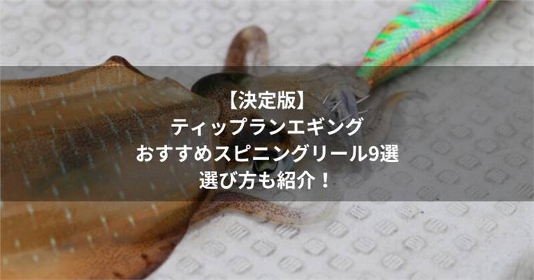 【決定版】ティップランエギングにおすすめスピニングリール9選&選び方も紹介!